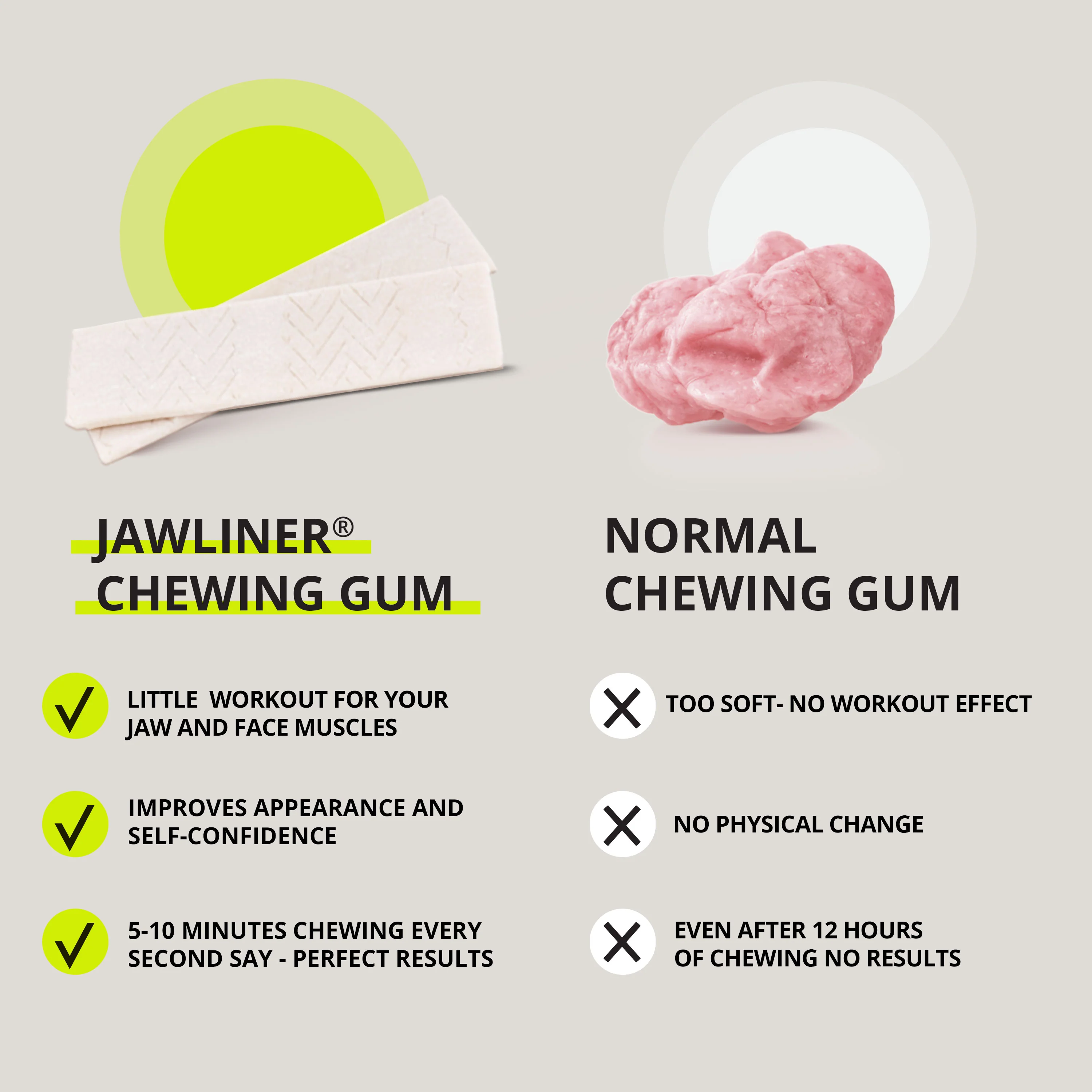 JAWLINER® Chewing Gum Medium Hard Blueberry - Image 3