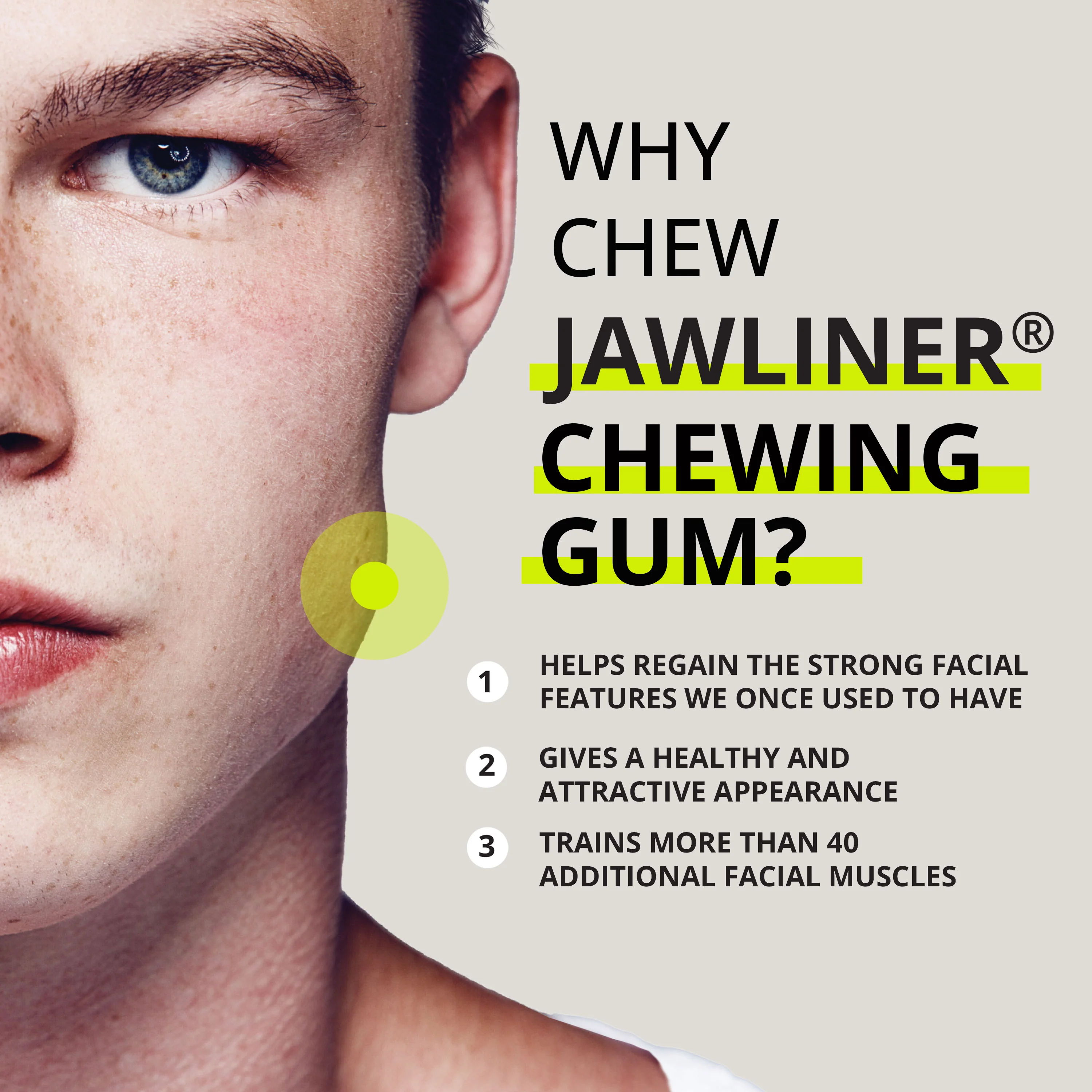 JAWLINER® Chewing Gum Medium Hard Blueberry - Image 6