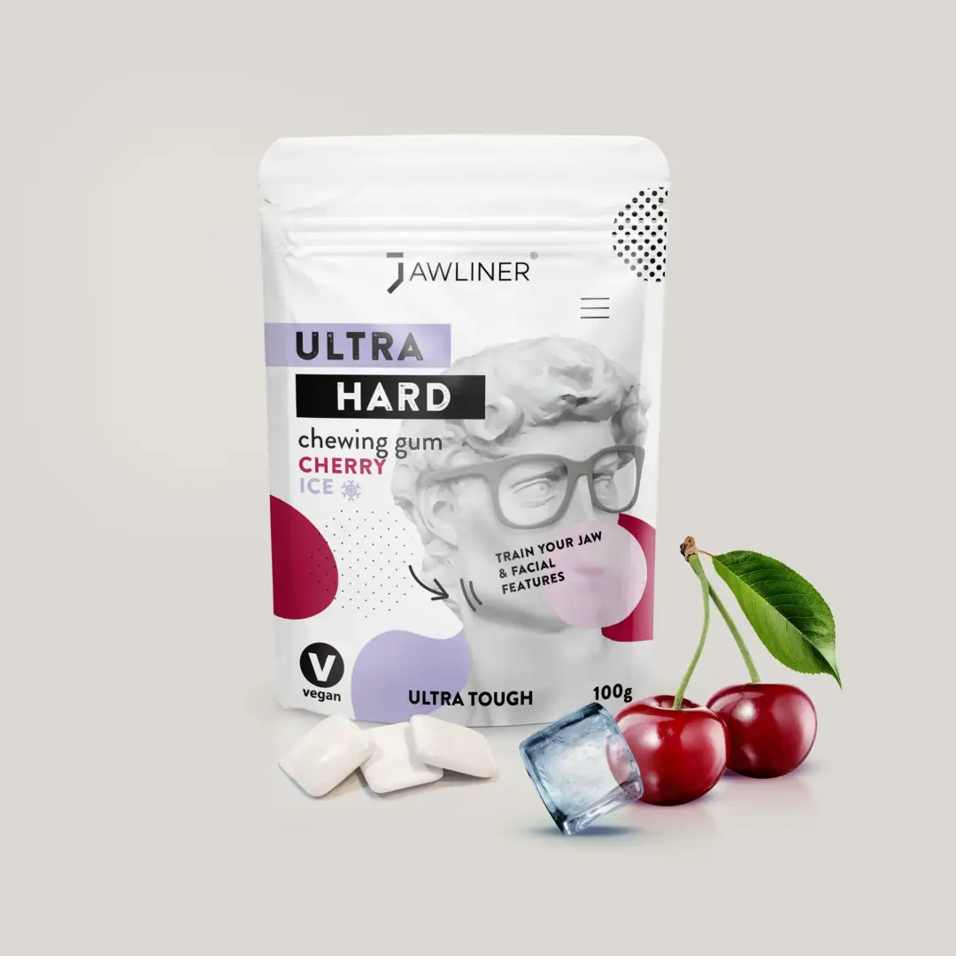 JAWLINER® Chewing Gum Ultra Hard Cherry Ice - Image 19