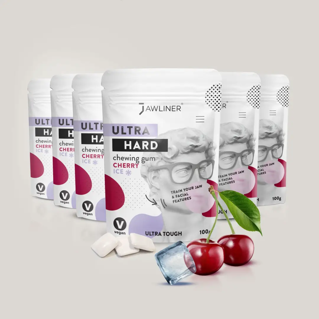 JAWLINER® Chewing Gum Ultra Hard Cherry Ice - Image 18